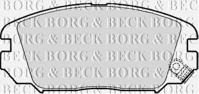 BORG & BECK bbp1956 -  Комплект тормозных колодок, дисковый тормоз